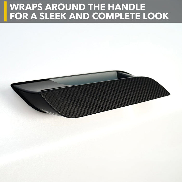 Door Handles Vinyl Wrap Kit | Carbon Fiber for Tesla Model S 2012-2026