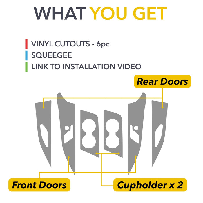 Interior Vinyl Wrap Kit | Cadillac LYRIQ 2023-2026 - Premium Carbon Fiber Style