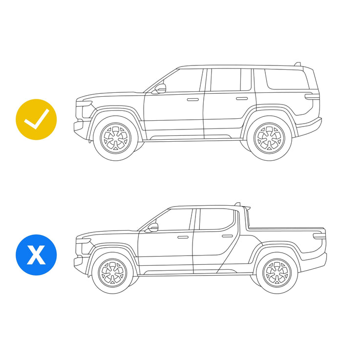 Chrome Delete Blackout Wrap Kit | for Rivian R1S 2022-2026