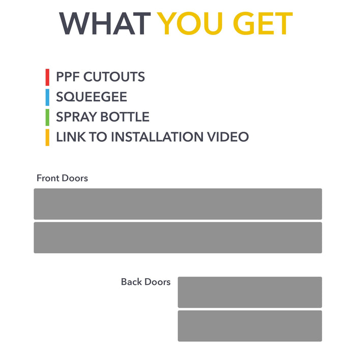 Door Entry PPF | Anti Scratch Paint Protection Film Cover for Cadillac LYRIQ / OPTIQ