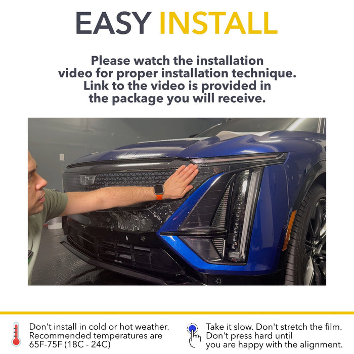 Front Bumper Grille PPF | Paint Protection Film for Cadillac LYRIQ