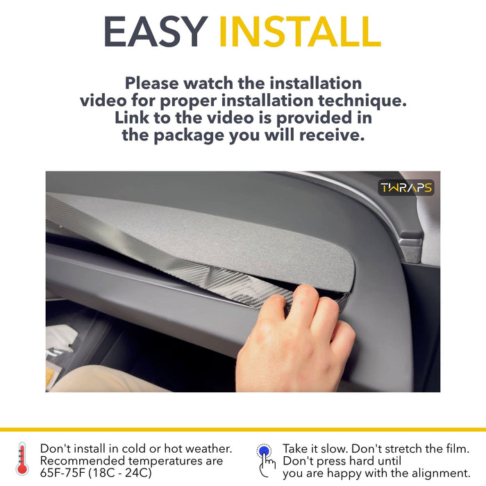 Interior Vinyl Wrap Kit | Tesla Model 3 Highland & Tesla Model Y ...