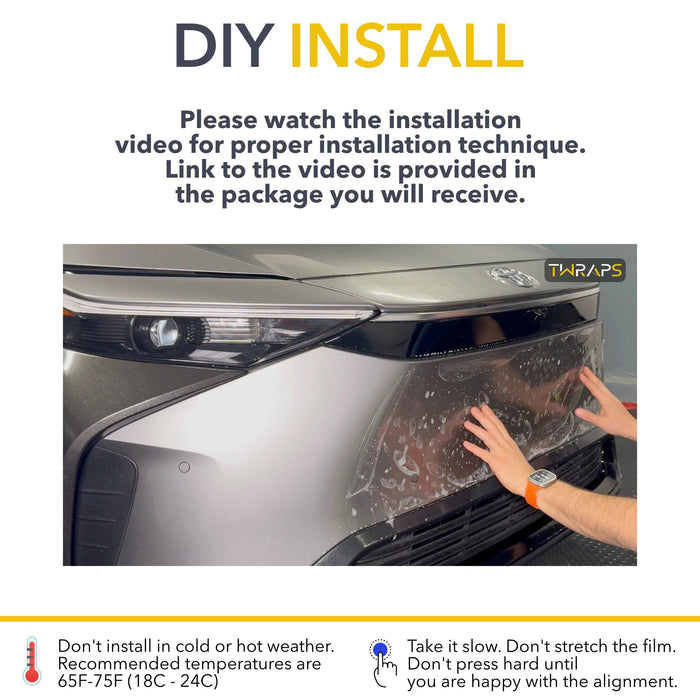 Mini Bumper PPF | Toyota bZ4X 2024-2025 - Paint Protection Film Cover