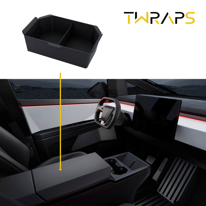 Slidable Half Armrest Organizer | Tesla Cybertruck - Center Console ...
