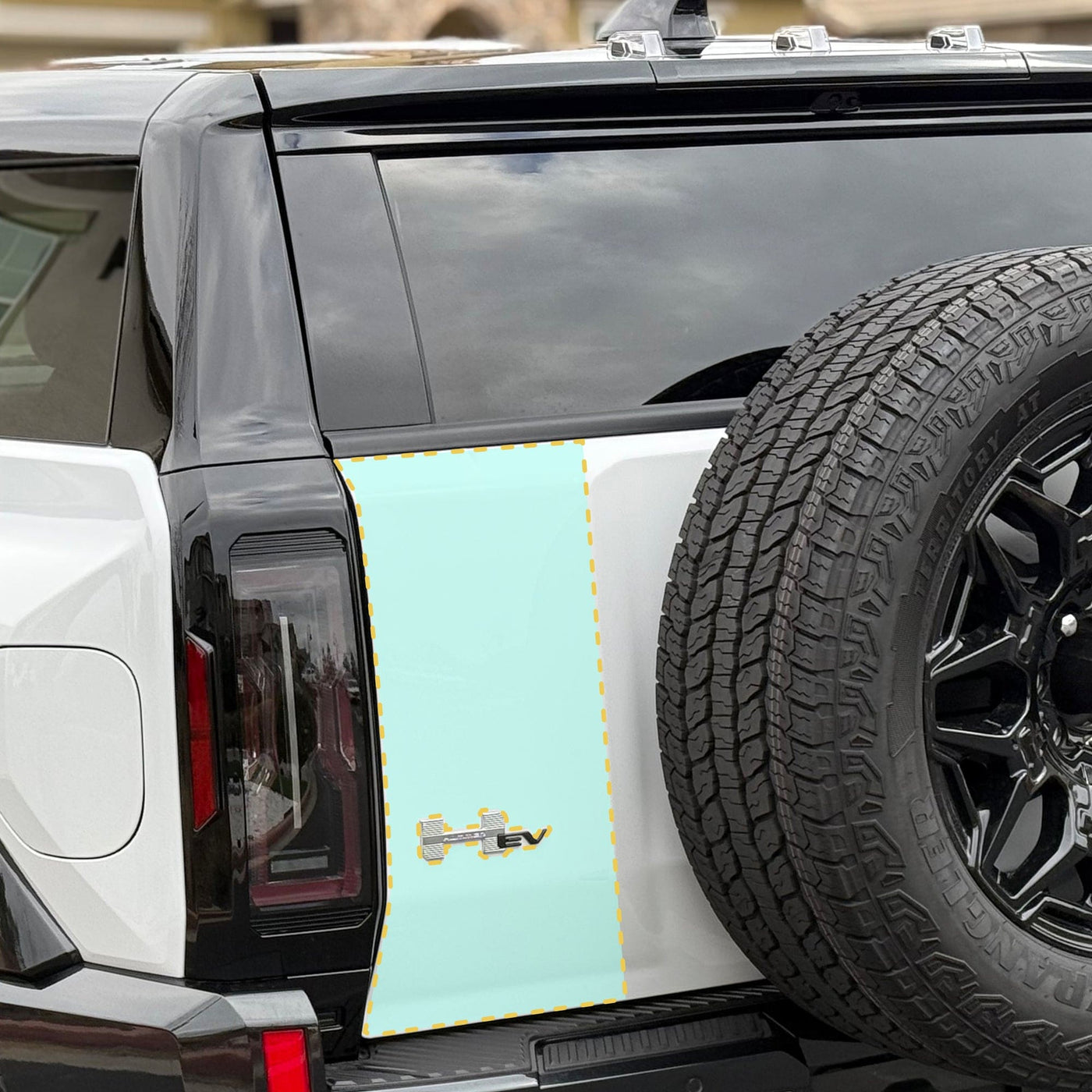 Ppf Gate Swing Gate PPF | GMC Hummer EV - Partial Paint Protection Film | EV Bandit