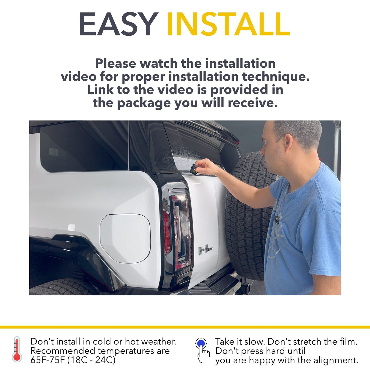 Swing Gate PPF | GMC Hummer EV - Partial Paint Protection Film | EV Bandit