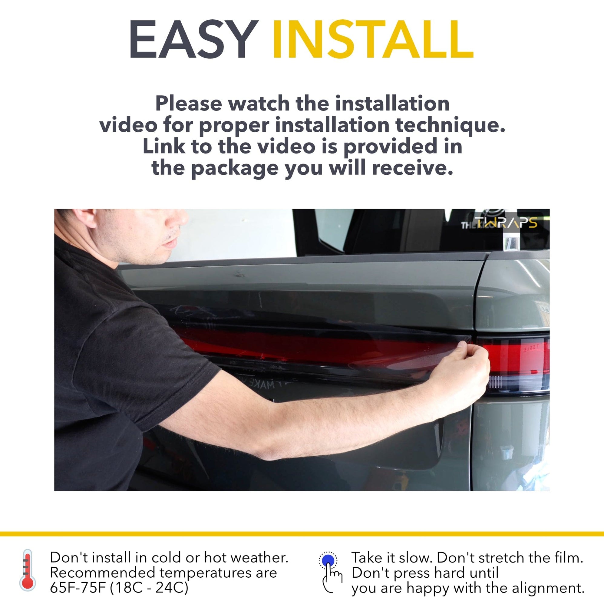 Tail Lights Clear PPF / Tinted PPF | Smokey Tail Lamp Covers for Rivian ...