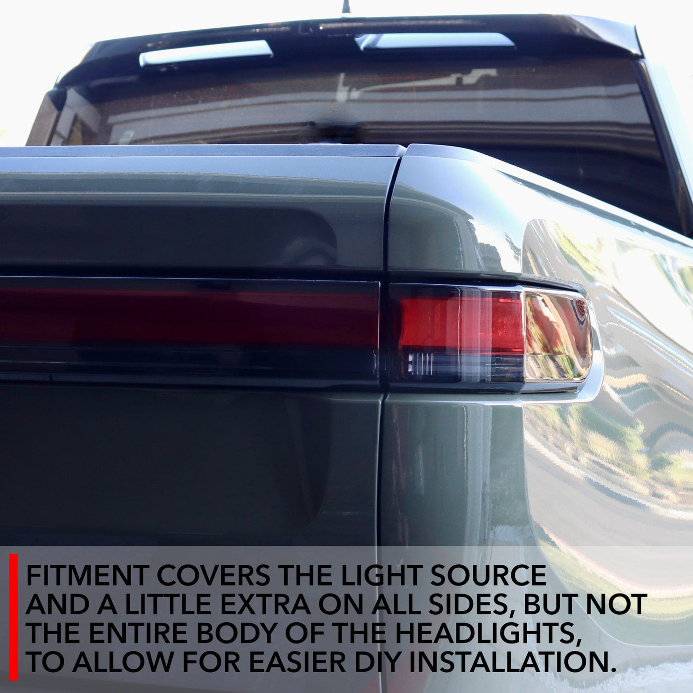 Tail Lights Clear PPF / Tinted PPF | Smokey Tail Lamp Covers for Rivian ...