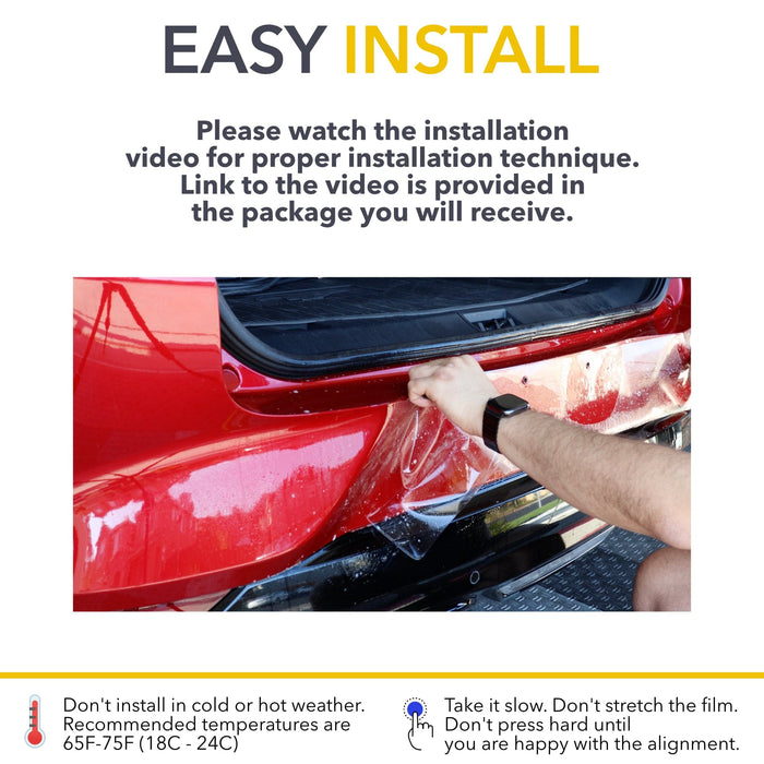 Trunk / Rear Bumper PPF | Clear Paint Protection Film Cover for Ford Mustang Mach-E