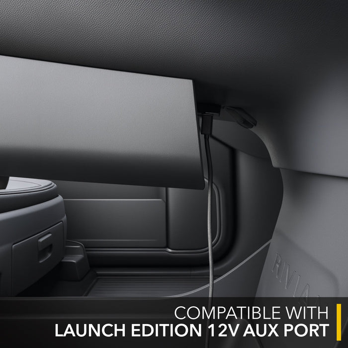 Under Screen Tray | Glovebox Style Organizer for Rivian R1S & Rivian R1T