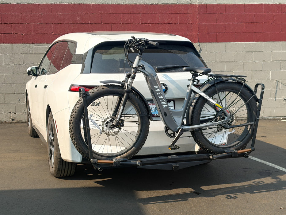 BMW iX with removable EcoHitch stainless receiver