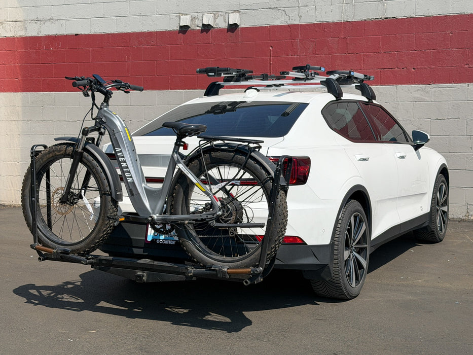 Polestar 2 EcoHitch X6030S installed rear view