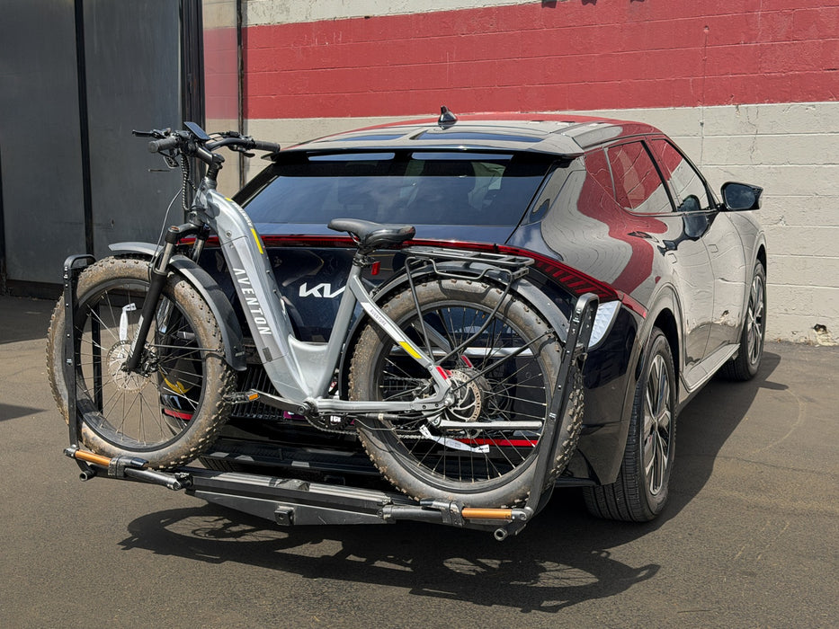 Kia EV6 with concealed EcoHitch cross tube