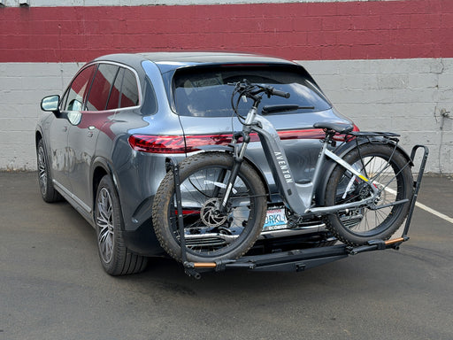 Mercedes-Benz EQS SUV with removable EcoHitch stainless receiver