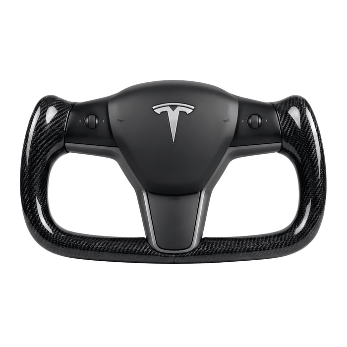 Yoke Full Carbon Fiber Steering Wheel for Tesla Model 3 / Y【Style 29】