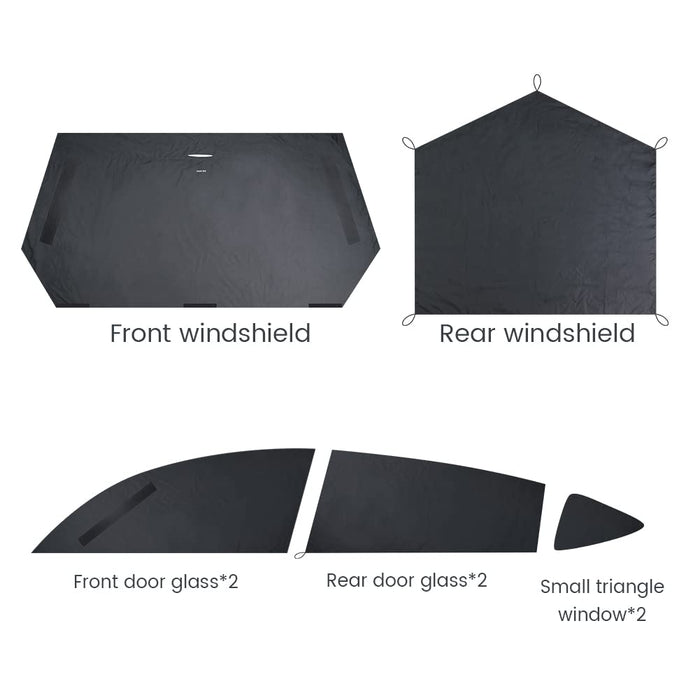 Tesla Window Cover Tesla Model Y Curtains Privacy Windshield Sun Shade for Camping ...