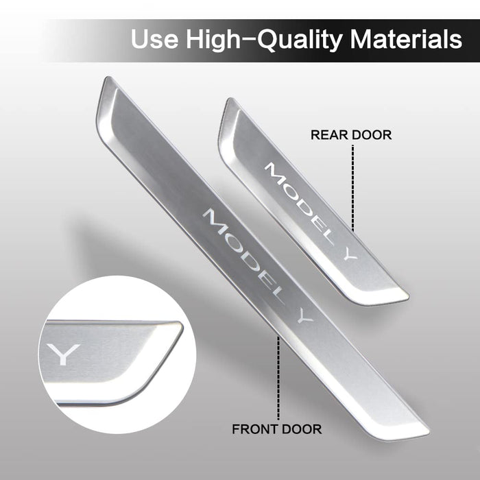 Illuminated Door Sill Protector Anti-Scratch Plate Door Entry