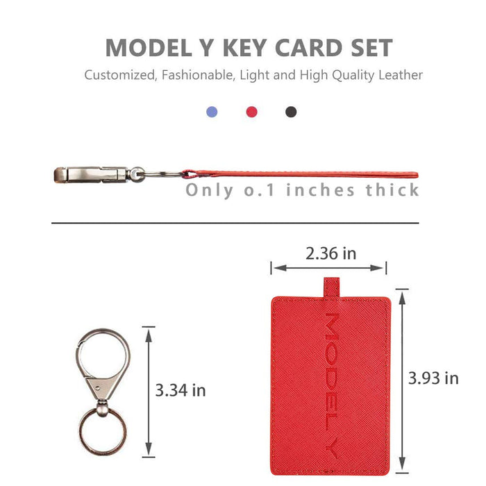 Tesla Model Y Leather Key Card Holder - S3XY Models