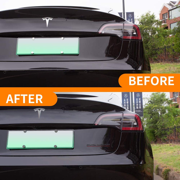 Tesla 3 Rear Monogram 'Dual Motor' Decal Rear Trunk Emblem | Tesla Model 3 (2017-2023) | EV ...