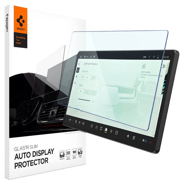 Tempered Glass Screen Protector [GlasTR Slim] designed for Rivian R1T(2022/2023/2024), Rivian R1S(2022/2023/2024) 15.6 inch Dashboard Touchscreen - Matte/Anti Finger Print