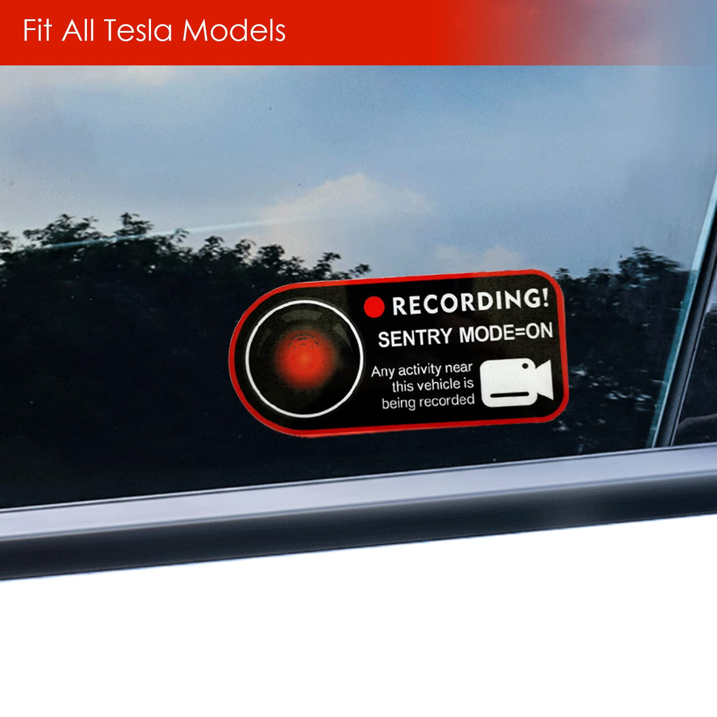 Sentry Mode Stickers Compatible with Tesla Model 3 Y X S Cybertruck ...