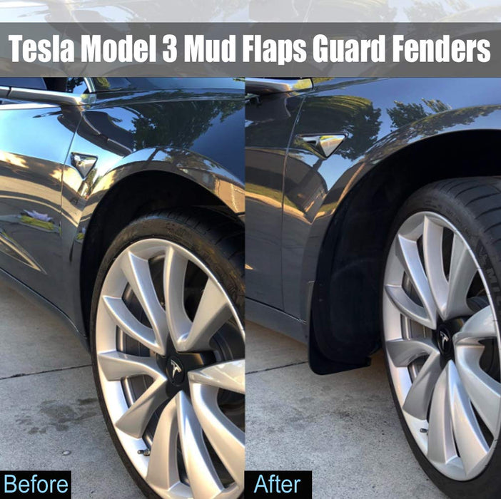 Splash Guard Fenders (Carbon Fiber) | Tesla Model 3 - S3XY Models
