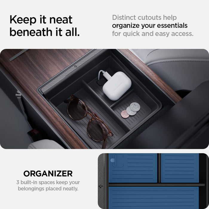 Center Console Organizer Tray (Carbon Edition) Designed for Tesla Model X/S 2022-2024