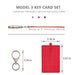 Red Leather Protector Cover Key Card | Tesla Model 3 - S3XY Models