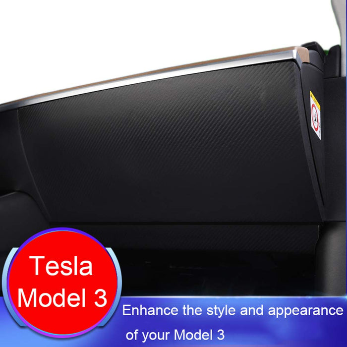 Glove Box Cover (Carbon Fiber) | Tesla Model 3 - S3XY Models