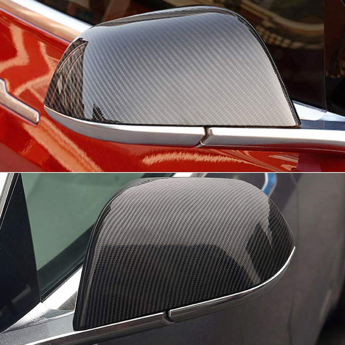 Carbon Fiber Mirrors Cap | Tesla Model 3 - S3XY Models