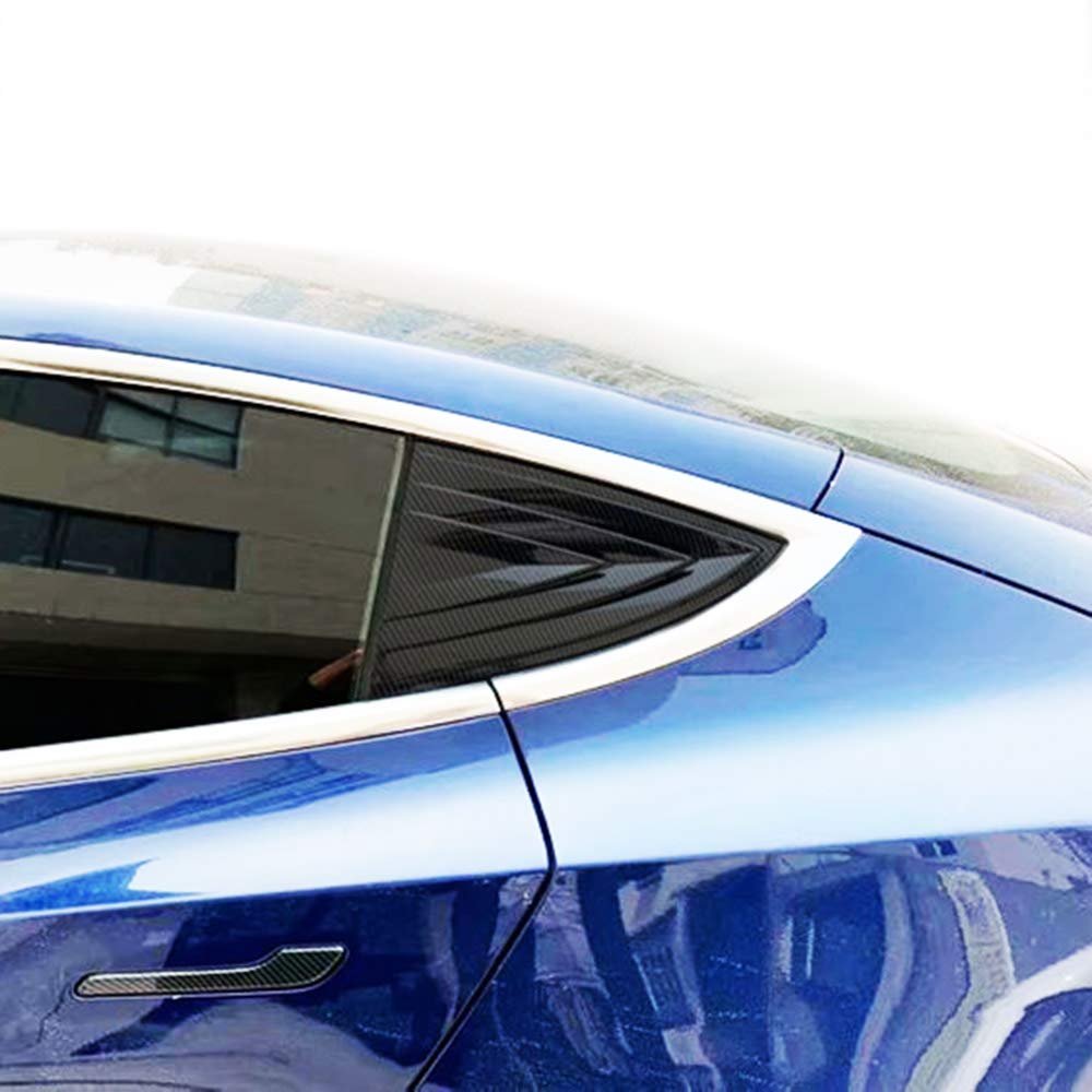 Carbon Fiber Rear Window Trim Protection | Tesla Model 3 | EV Bandit