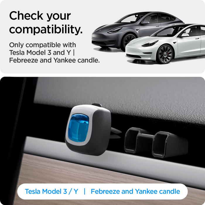 Air Freshener Adapter Designed for Tesla Model 3 and Y 2022-2024 Airvent (Air Freshener NOT Included) - 2 Pack