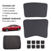 Sunshade Sunroof Covers | Tesla Model 3 - S3XY Models