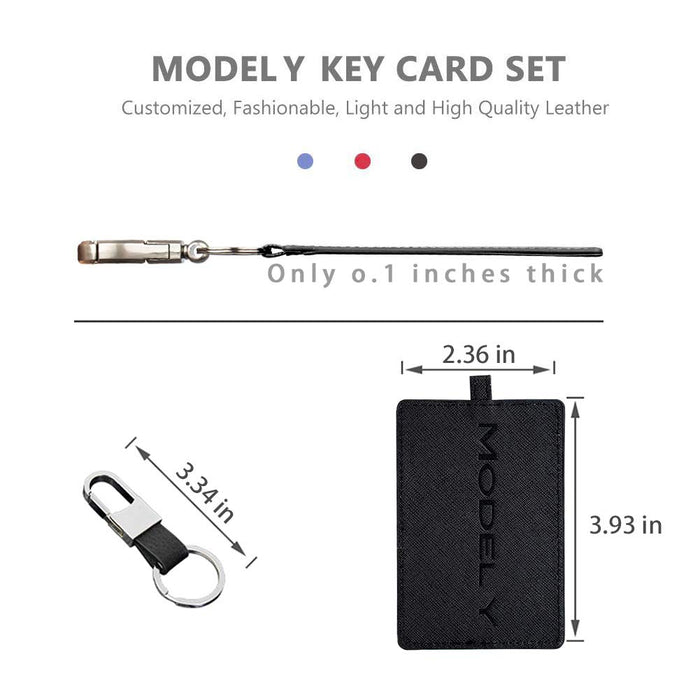Tesla Model Y Leather Key Card Holder - S3XY Models