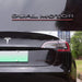 Dual Motor Decal Tesla
