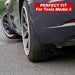 Mud Flaps Splash Guards (4pk) Painted Glossy Black | Tesla Model 3 - S3XY Models