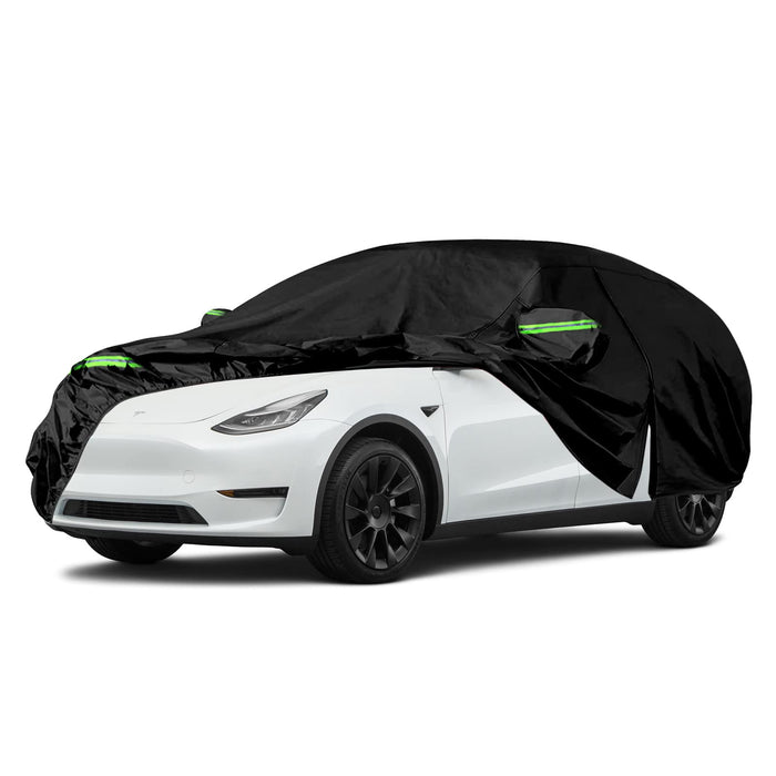 All-Weather Waterproof Car Cover (Zipper Door, Ventilated Mesh & Charging Port ) | Tesla Model X, Tesla Model 3, Tesla Model Y (2015-2024)