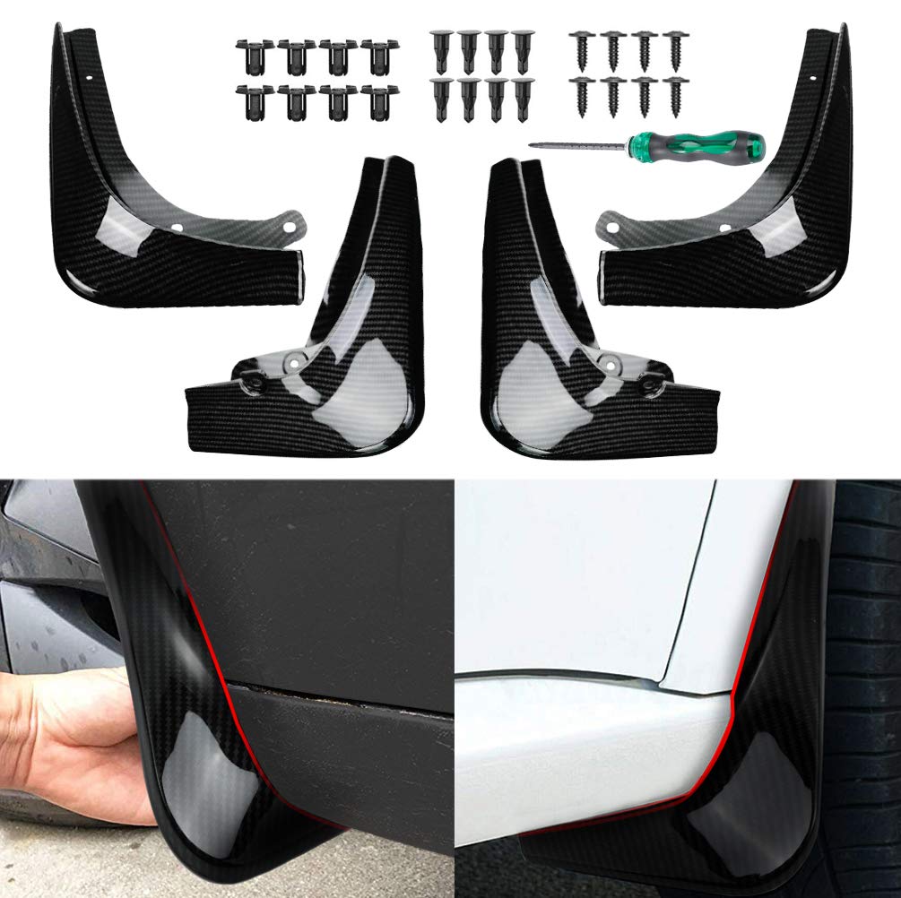 Splash Guard Fenders (Carbon Fiber) | Tesla Model 3 & Y (2017-2023 ...