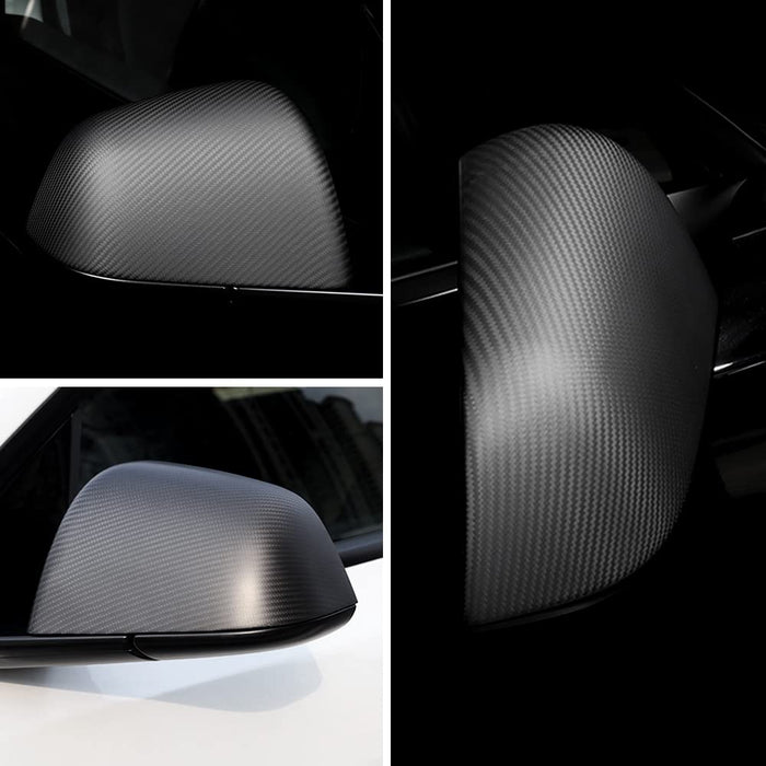 2017-2023 Tesla Model Y Side Mirror Cover | Real Matte Carbon Fiber | (2PCS)