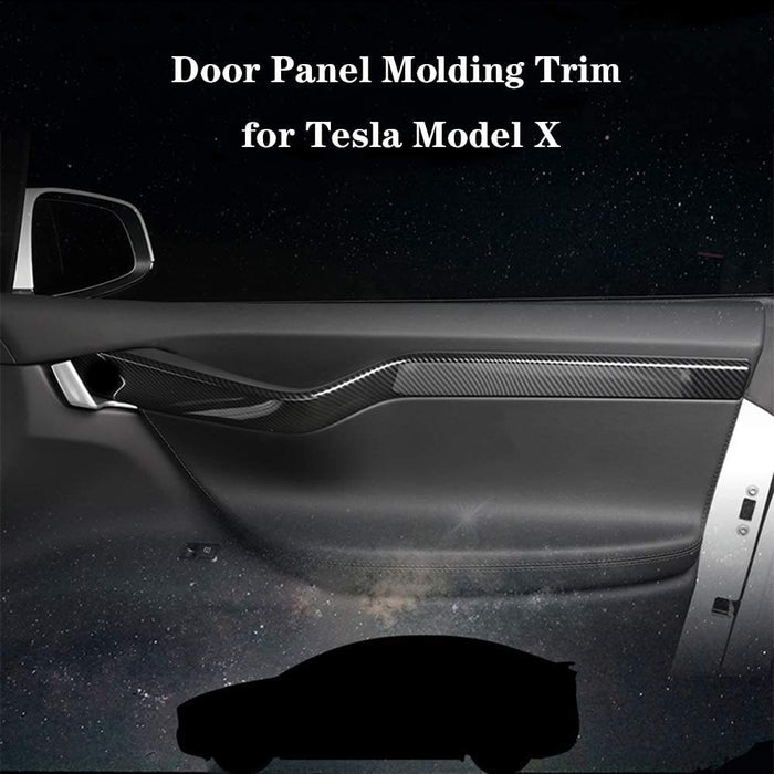 Interior Cup Holder Cover, Interior Car Door Trim, Dashboard, Rear Vent & Steering Wheel Trim (Carbon Fiber) | Tesla Model S Model X 2016-2020