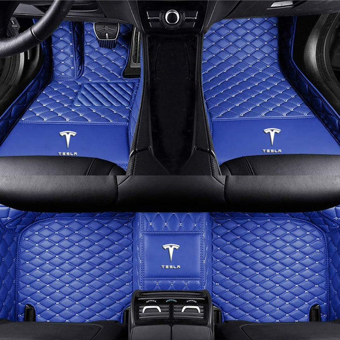 Tesla Model 3 Non-Slip Fully Surrounded Waterproof (Blue)