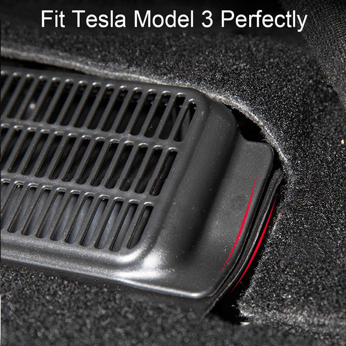 Backseat Air Vent Cover Air Flow Vent Grille Protection (2) | Tesla Model 3 - S3XY Models