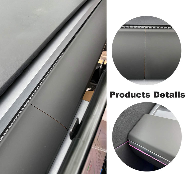 Matte Piano Black Dashboard Cover | Tesla Model 3 & Y (2018-2023)