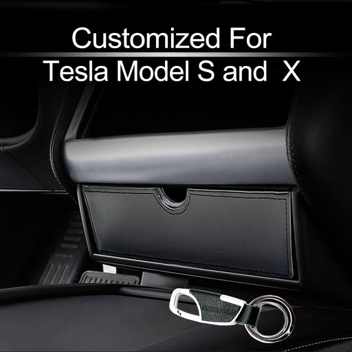 Center Console Drawer Storage (Black) | Tesla Model X & S - S3XY Models