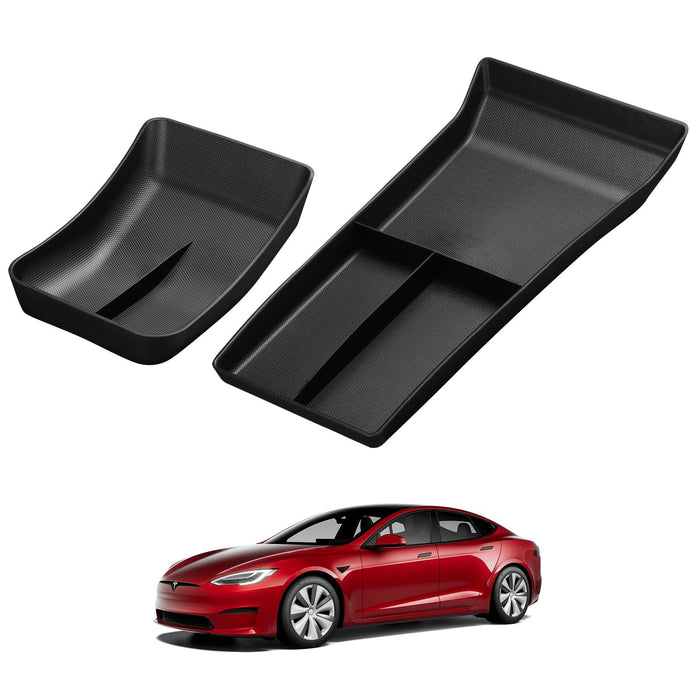 BASENOR Tesla Model 3 Model Y Center Console Organizer Tray Accessoies with Coin and Sunglass Holder for Tesla Model 3 Tesla Model Y