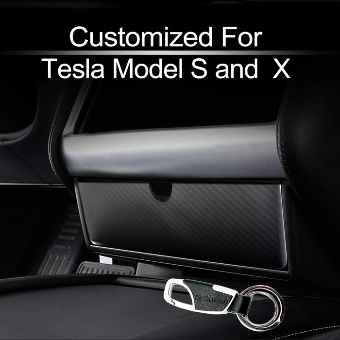 Center Console Drawer Storage (Carbon Fiber-Black) | Tesla Model X & S - S3XY Models