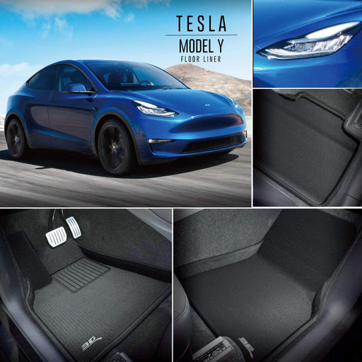 Model 3 2020-2023: Full All-weather Floor/Frunk/Trunk Mats Bundle Set –  EVACA, Premium Accessories for Tesla Model 3 & Model Y