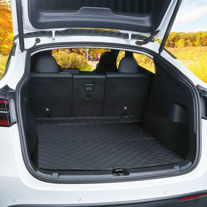 Seat Back Kick Protectors Cover Leather Anti Kick Mat (2 Pcs) | Tesla Model Y Model 3 2023 2022 2021