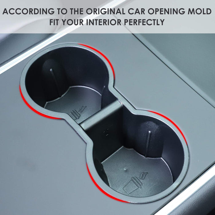 Center Console Cup Holder Inserts | Tesla Model 3 & Y