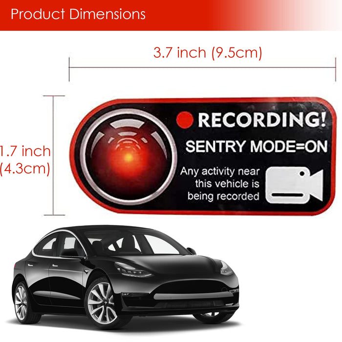 Quality Control Sticker Tesla Sentry Mode Stickers Compatible with Tesla Model 3 Y X S Cybertruck ...